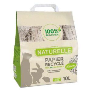 Litière Naturelle papier recyclé Perlinette 10l